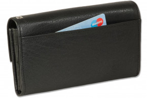Rimbaldi® Kellnerbörse mit extra verstärktem Hartgeldfach aus weiches, robustes Büffelleder in Schwarz