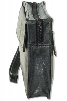 Rimbaldi® Handgelenktasche für den Mann aus weichem, hochwertigem Rind-Nappaleder in Schwarz