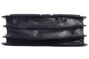 WILD WOODS - Aktentasche Leder XL mit Laptopfach 15,6 Zoll große Ledertasche zum Umhängen aus Rindsleder in Schwarz