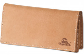 Woodland® Large Luxury Ladies Leather Wallet made from natural, soft buffalo leather in cognac