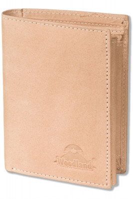 Woodland® portrait format bar exchange with RFID/NFC blocker Protection made of natural buffalo leather in cream