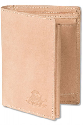 Woodland® portrait format bar exchange with RFID/NFC blocker Protection made of natural buffalo leather in cream