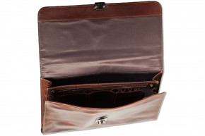 Woodland® - Document folder/briefcase made of high-quality cowhide in multicolour/cognac