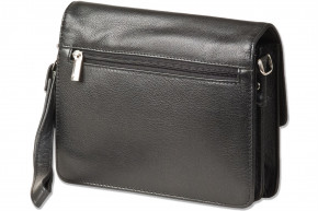 Rimbaldi® Modern Universal bag with practical leather loop of high-quality nappa leather in black