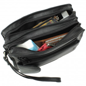 Rimbaldi® Wrist bag for men made of the finest, high-quality cow-nappa leather in black