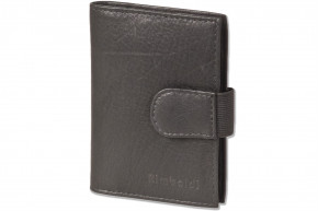Rimbaldi® - Credit card case with 20 card slots made of cowhide nappa leather in black