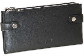 Rimbaldi® - Modern travel/document bag made of soft, high-quality cowhide leather in black